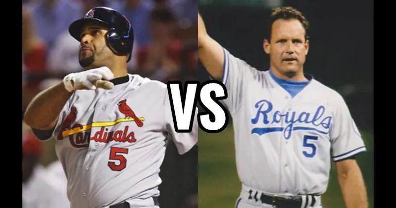 Albert Pujols vs. George Brett