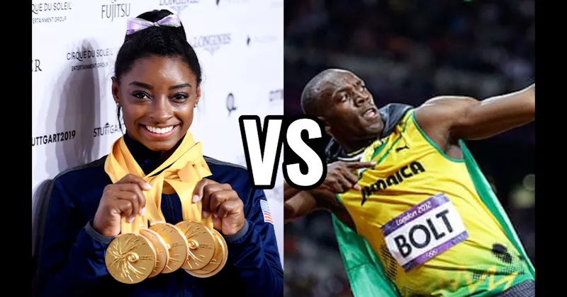 Simone Biles vs. Usain Bolt
