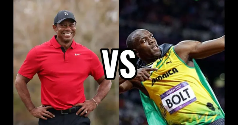 Tiger Woods vs. Usain Bolt