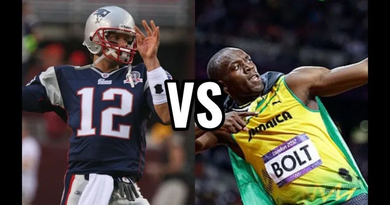 Tom Brady vs. Usain Bolt