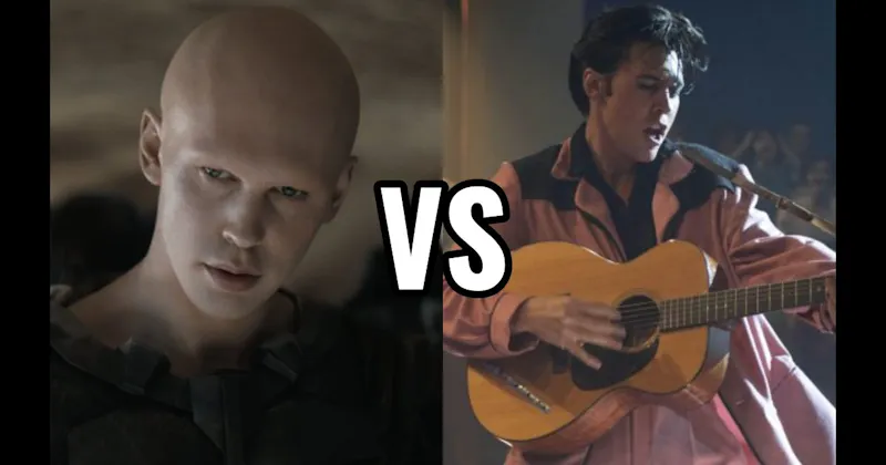 Elvis in 'Elvis' vs. Feyd-Rautha Harkonnen in 'Dune: Part Two'