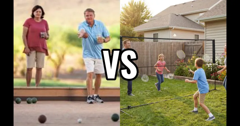 Badminton vs. Bocce Ball
