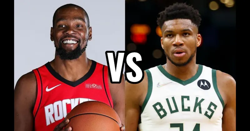 Giannis Antetokounmpo vs. Kevin Durant