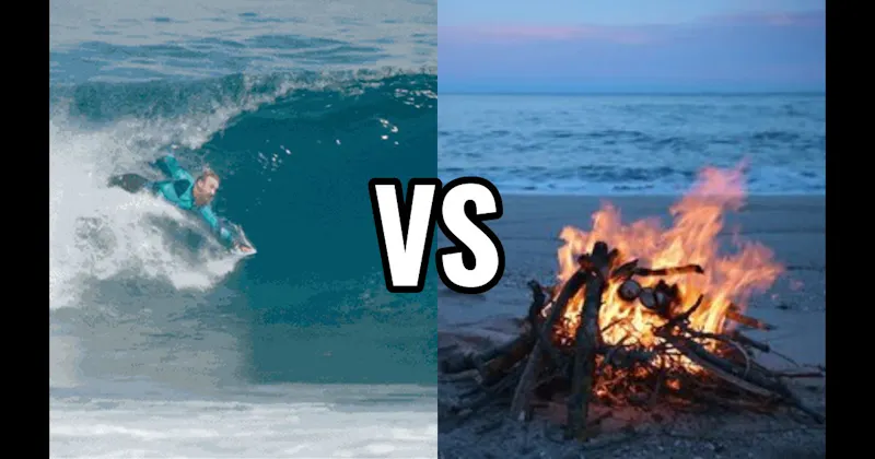 Beach Bonfire & S'mores vs. Body Surf