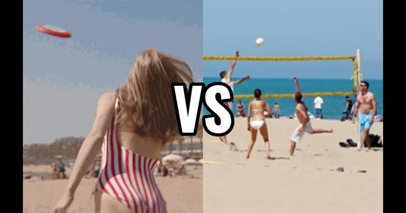Beach Volleyball vs. Frisbee