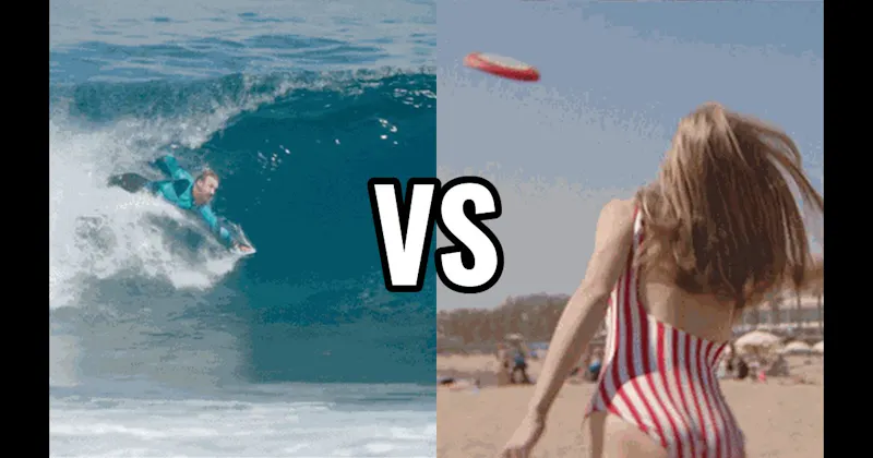 Body Surf vs. Frisbee