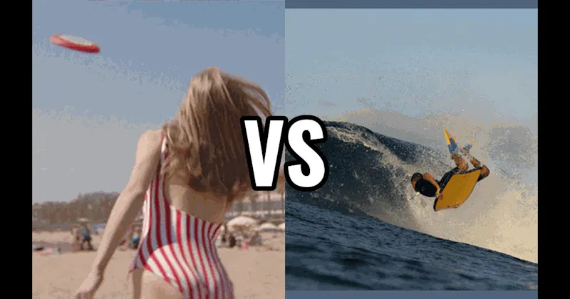 Boogie Board vs. Frisbee