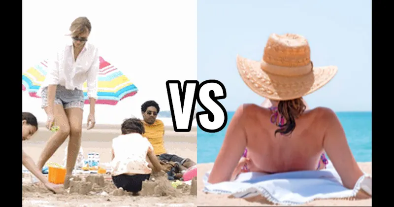 Build a Sandcastle vs. Relax in the Sun