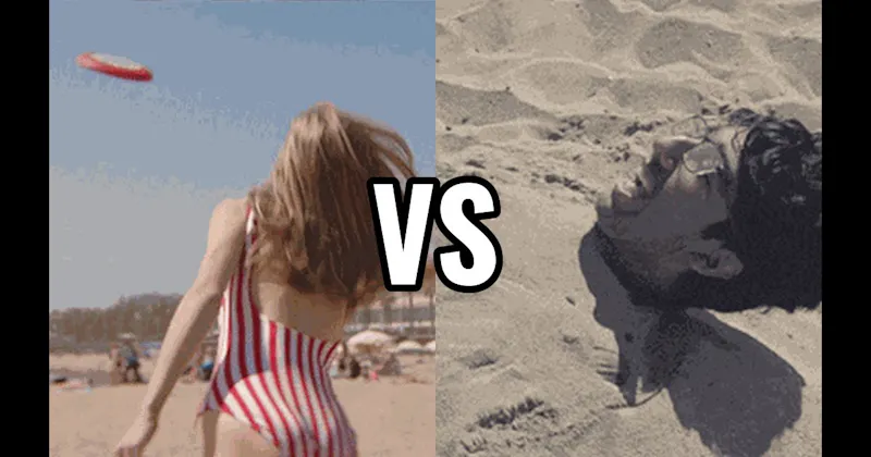 Bury Someone in Sand vs. Frisbee