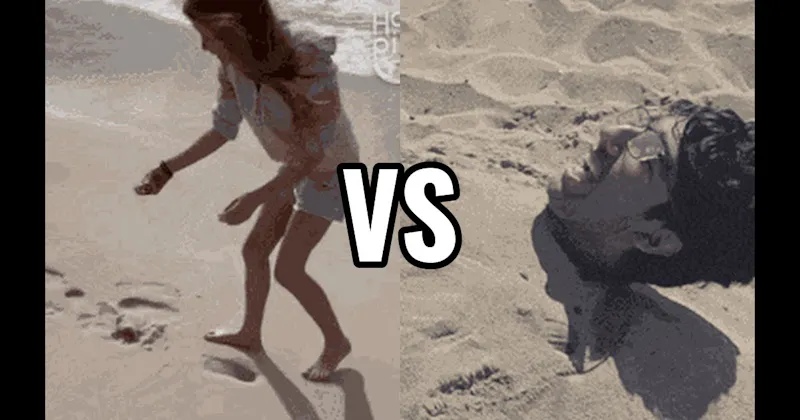 Bury Someone in Sand vs. Hunt for Seashells