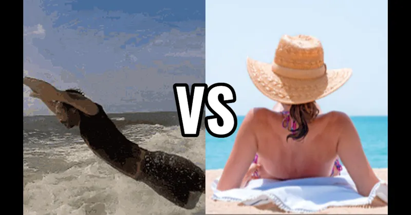 Jump Waves vs. Relax in the Sun