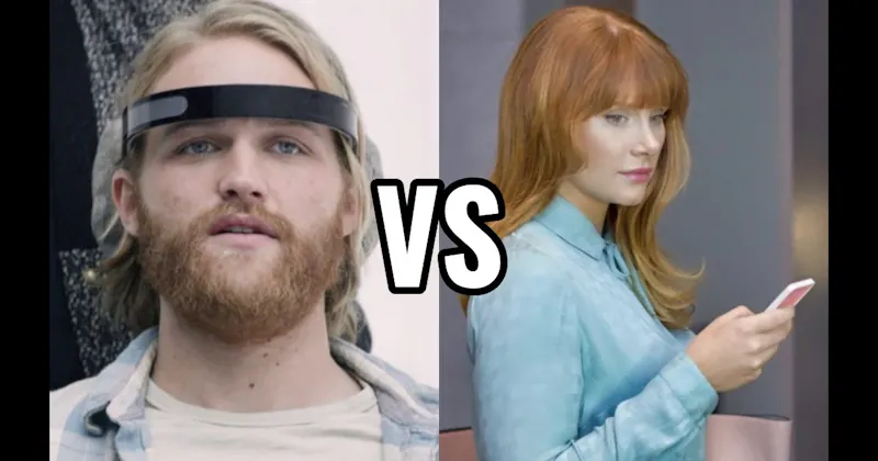 Cooper from 'Playtest' vs. Lacie from 'Nosedive'