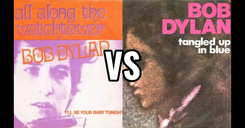 All Along the Watchtower vs. Tangled Up in Blue