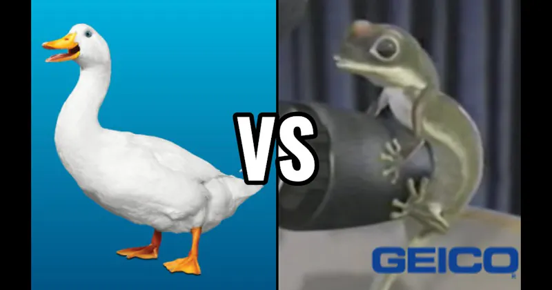 Aflac Duck vs. Geico Gecko
