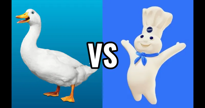 Aflac Duck vs. Pillsbury Doughboy