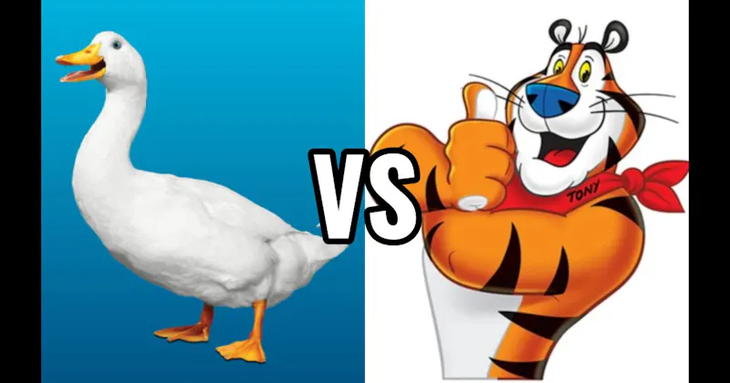Aflac Duck vs. Tony the Tiger