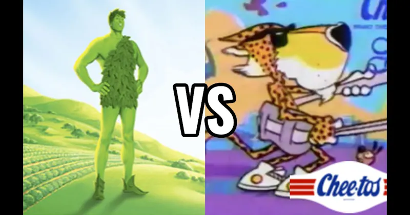 Chester Cheetah (Cheetos) vs. Jolly Green Giant
