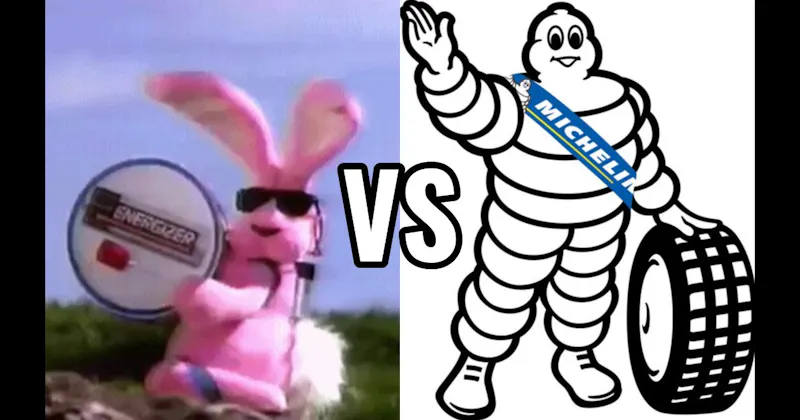 Energizer Bunny vs. Michelin Man