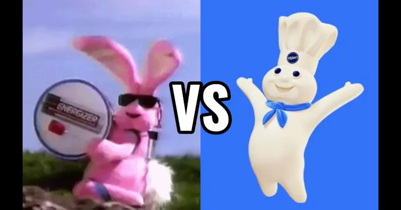 Energizer Bunny vs. Pillsbury Doughboy