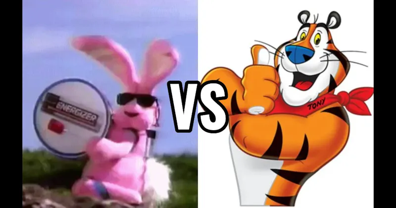 Energizer Bunny vs. Tony the Tiger