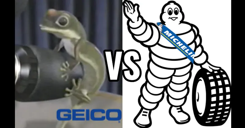 Geico Gecko vs. Michelin Man