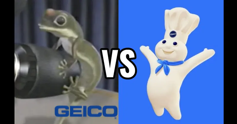 Geico Gecko vs. Pillsbury Doughboy