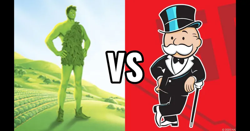 Jolly Green Giant vs. Mr. Monopoly