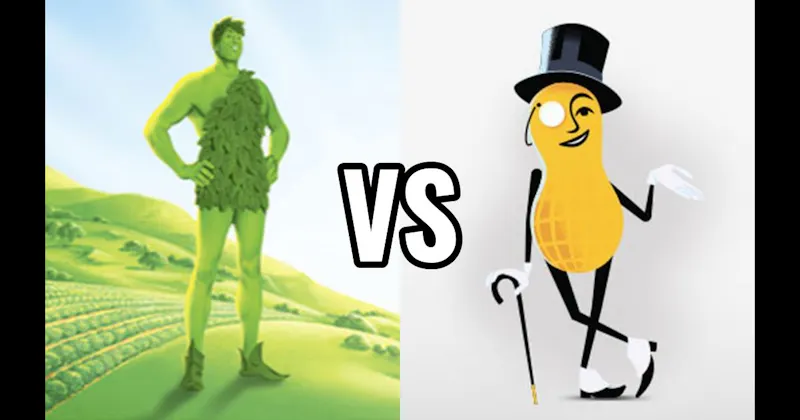 Jolly Green Giant vs. Mr. Peanut