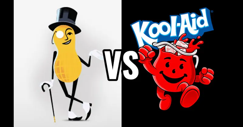Kool-Aid Man vs. Mr. Peanut