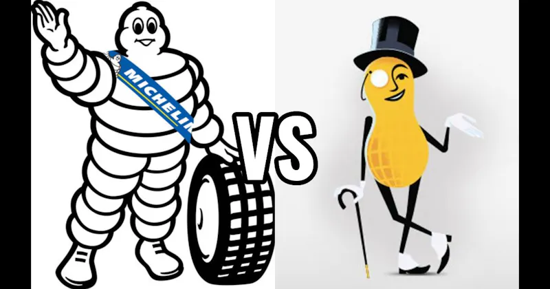Michelin Man vs. Mr. Peanut