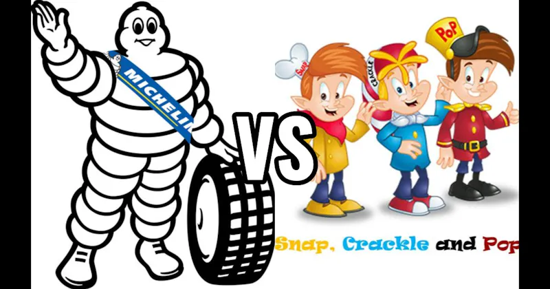 Michelin Man vs. Snap, Crackle, and Pop