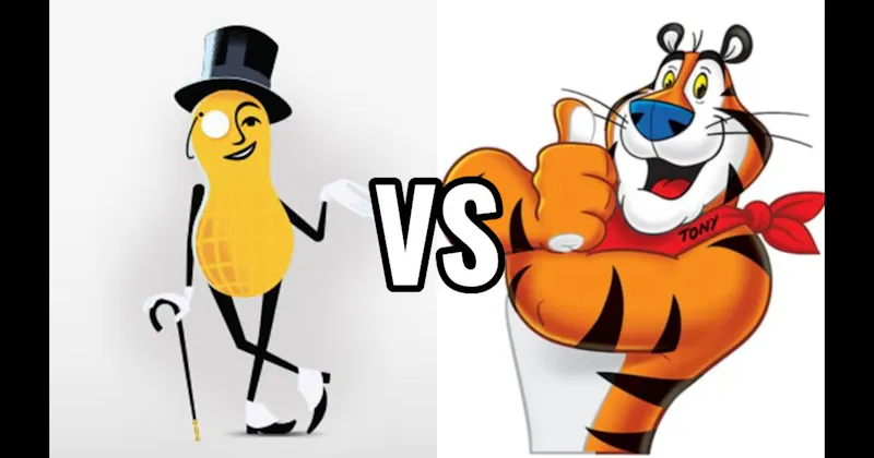 Mr. Peanut vs. Tony the Tiger