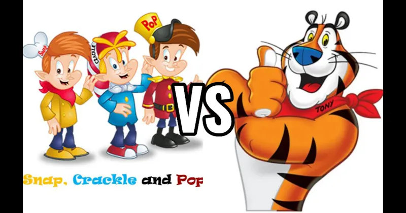 Snap, Crackle, and Pop vs. Tony the Tiger