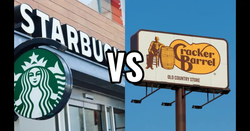 Cracker Barrel vs. Starbucks