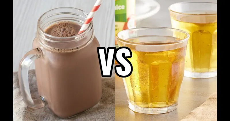 Apple Juice vs. Chocolate Milk