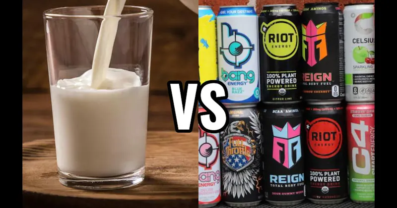 Energy Drink vs. Milk