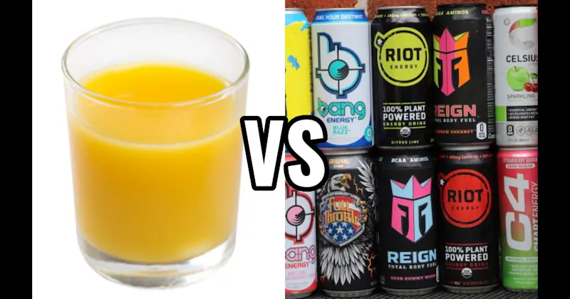 Energy Drink vs. Orange Juice