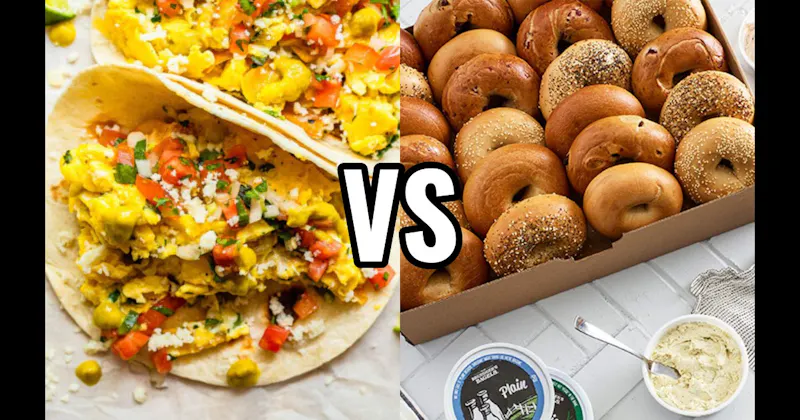 Bagels vs. Breakfast Taco