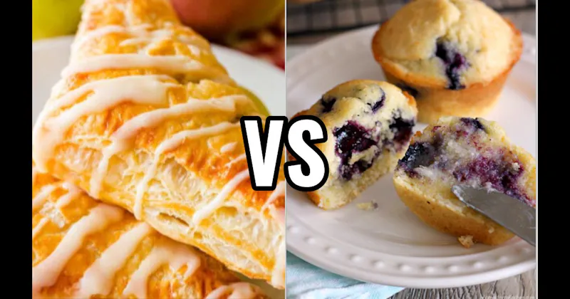 Apple Turnover vs. Blueberry Muffin