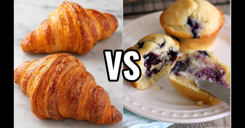 Blueberry Muffin vs. Croissant