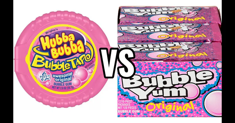 Bubble Tape vs. Bubble Yum