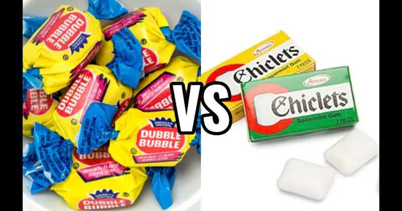 Chiclets vs. Double Bubble