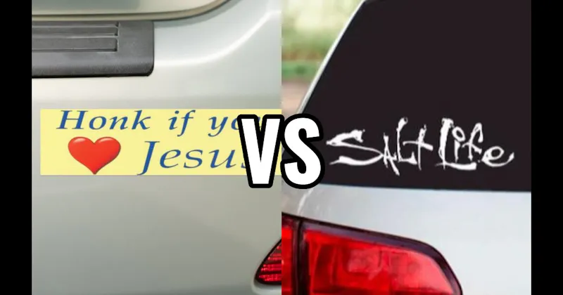 Honk If You Love Jesus vs. Salt Life