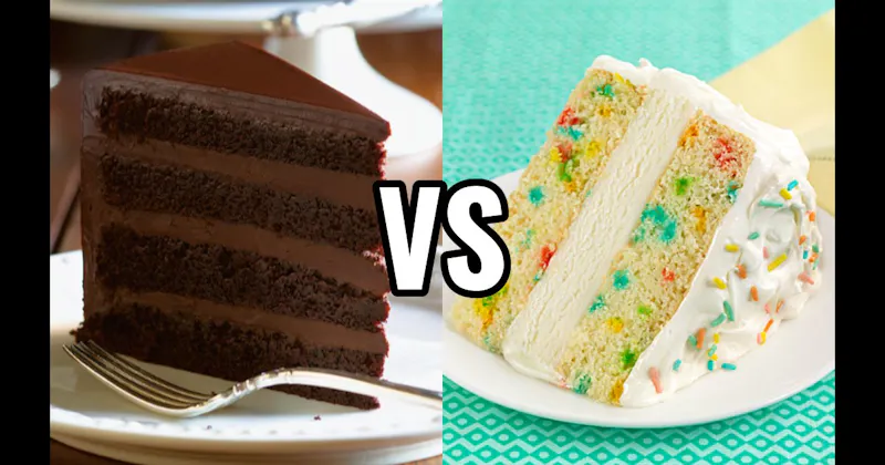 Chocolate Cake vs. Funfetti Cake