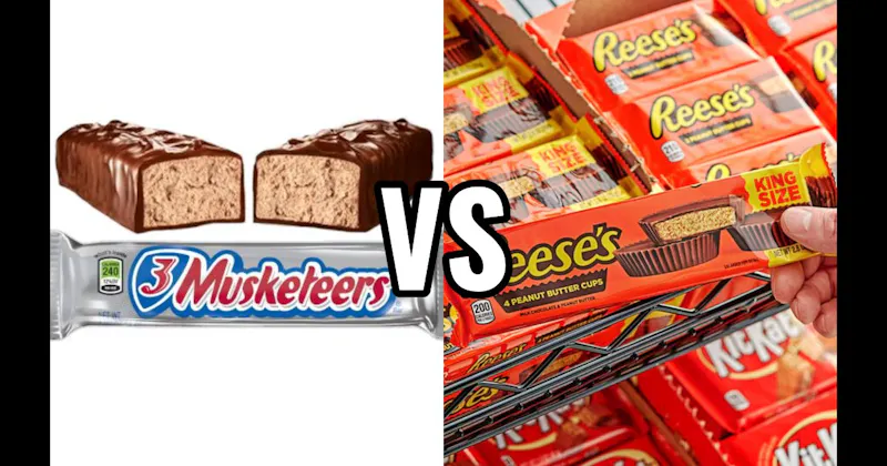 3 Musketeers vs. Reese’s Peanut Butter Cups