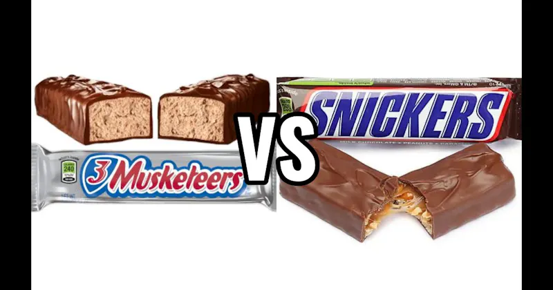 3 Musketeers vs. Snickers