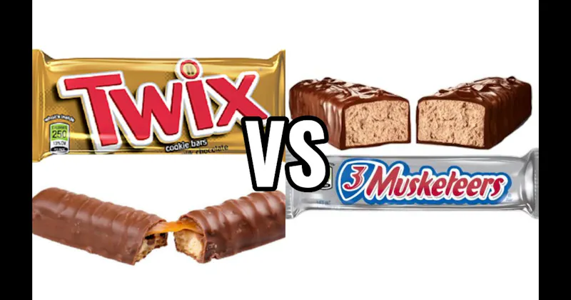 3 Musketeers vs. Twix