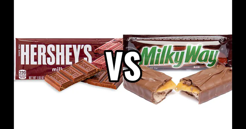Hershey’s Milk Chocolate Bar vs. Milky Way