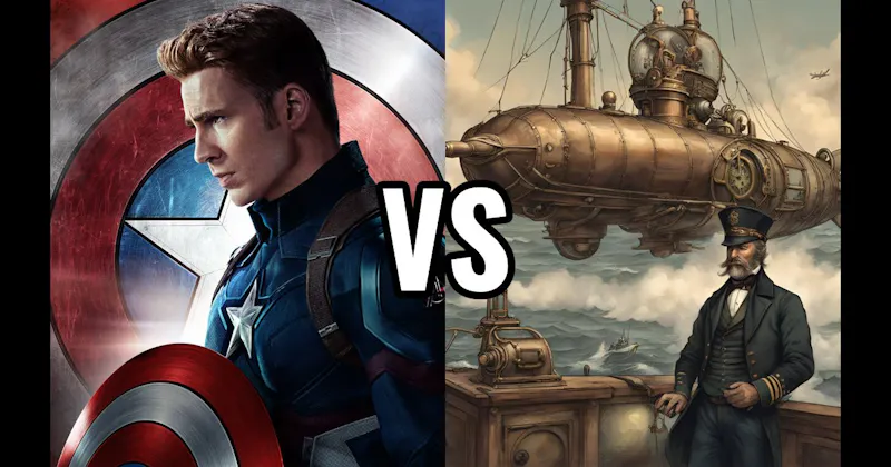 Captain America (Steve Rogers) vs. Captain Nemo