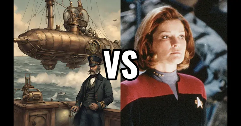 Captain Kathryn Janeway vs. Captain Nemo